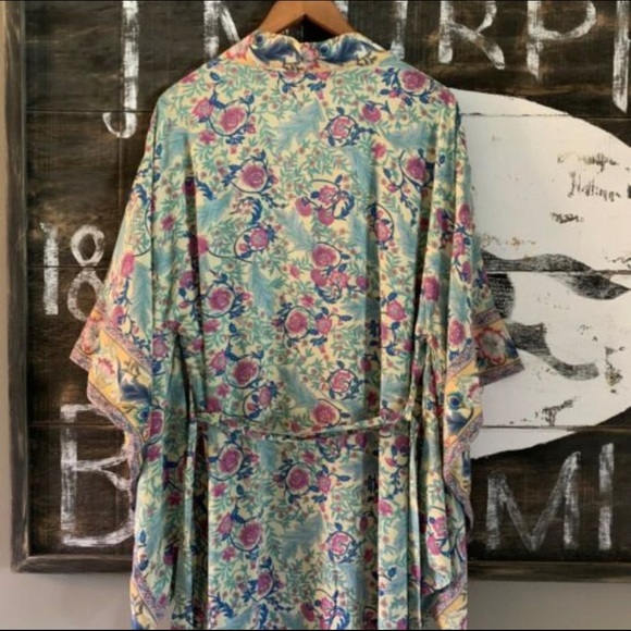 Bohemian Floral Kimono Maxi Duster ~ Gorgeous - Picture 8 of 8